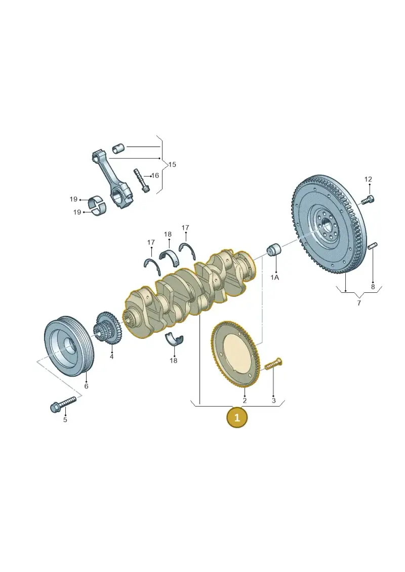 06H105021M — Volkswagen Amarok twin cab (2016-2022) diagram 894105100, position 1