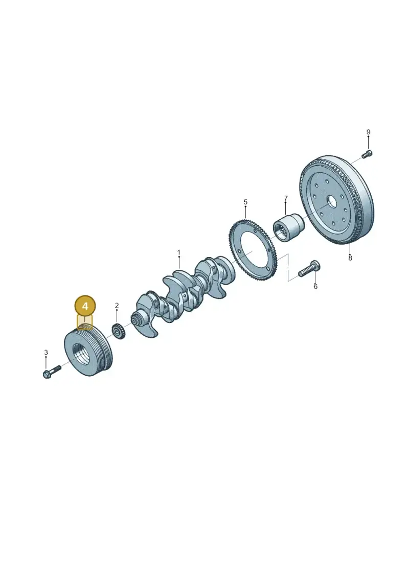 06H105243Q — Volkswagen Tiguan 2.0 4Motion (2017-2024) diagram 431105932, position 4