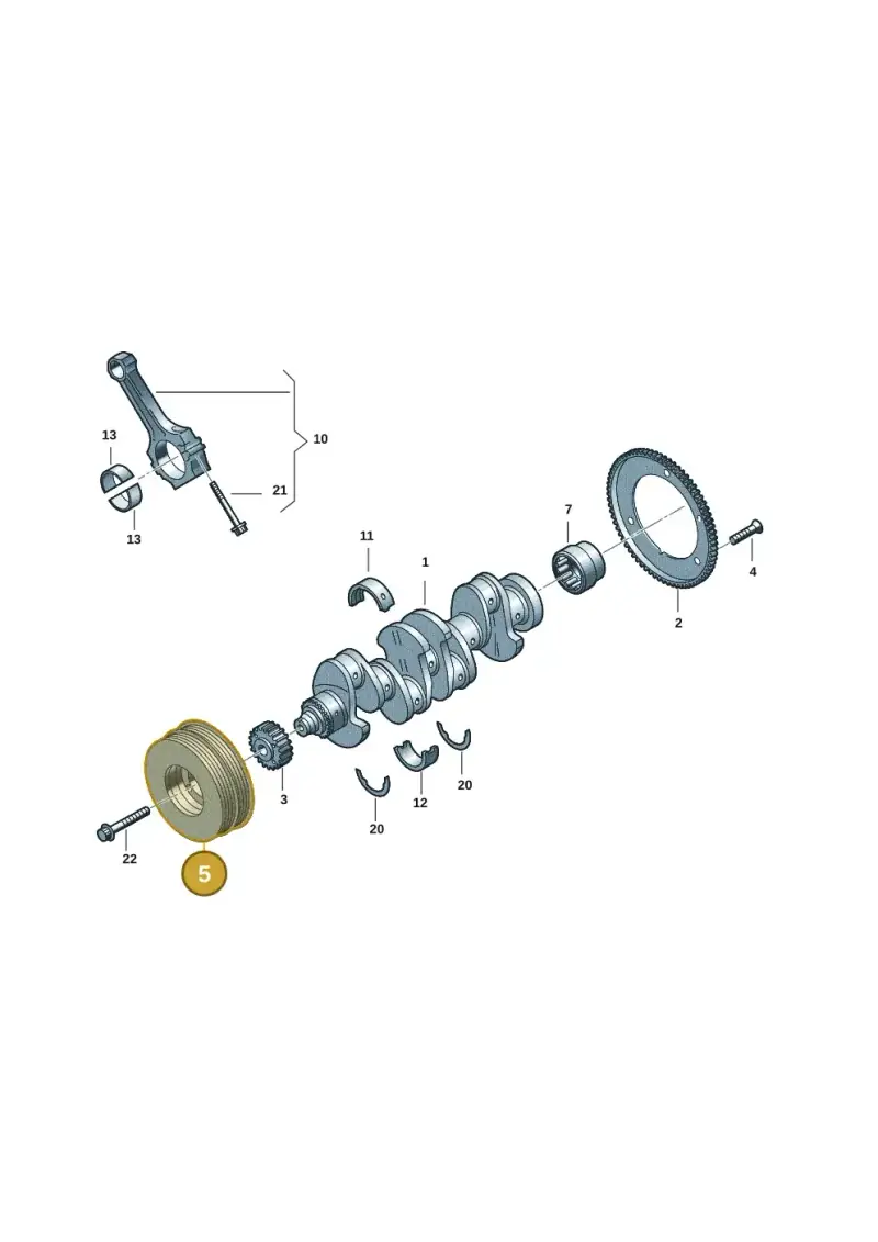 06H105243Q — Volkswagen Passat estate (2023-) diagram 5h0105030, position 5