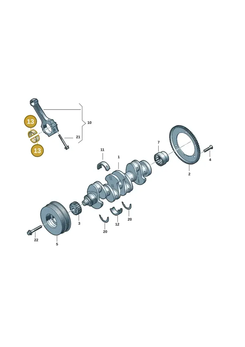 06H105701P — Volkswagen Tiguan 2.0 (2023-) diagram 5h0105030, position 13