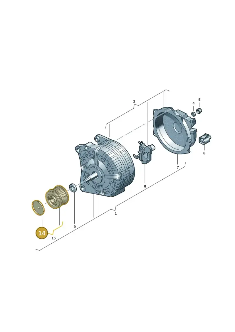 06H145291A — Volkswagen Tiguan 2.0 4Motion (2017-2024) diagram 2gm903000, position 14