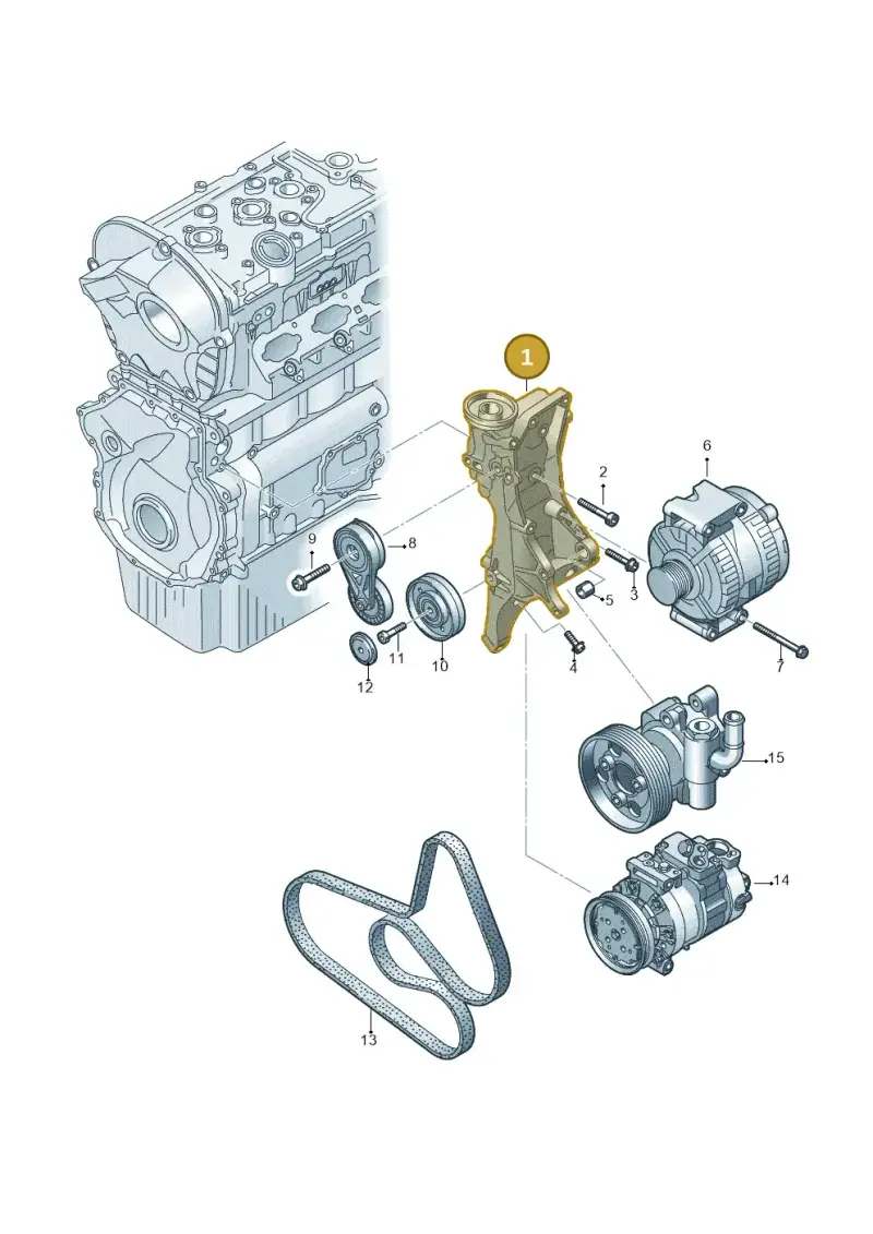 06H903143H — Volkswagen Amarok twin cab (2016-2022) diagram 683903200, position 1
