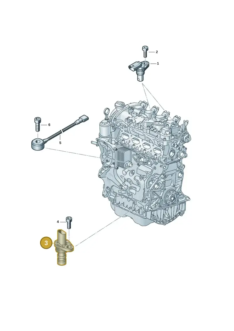 06H906433E — Volkswagen Passat estate (2023-) diagram 907601016, position 3
