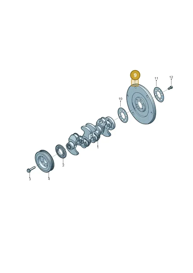 06J105327B — Volkswagen Tiguan 2.0 4Motion (2017-2024) diagram 496105931, position 9