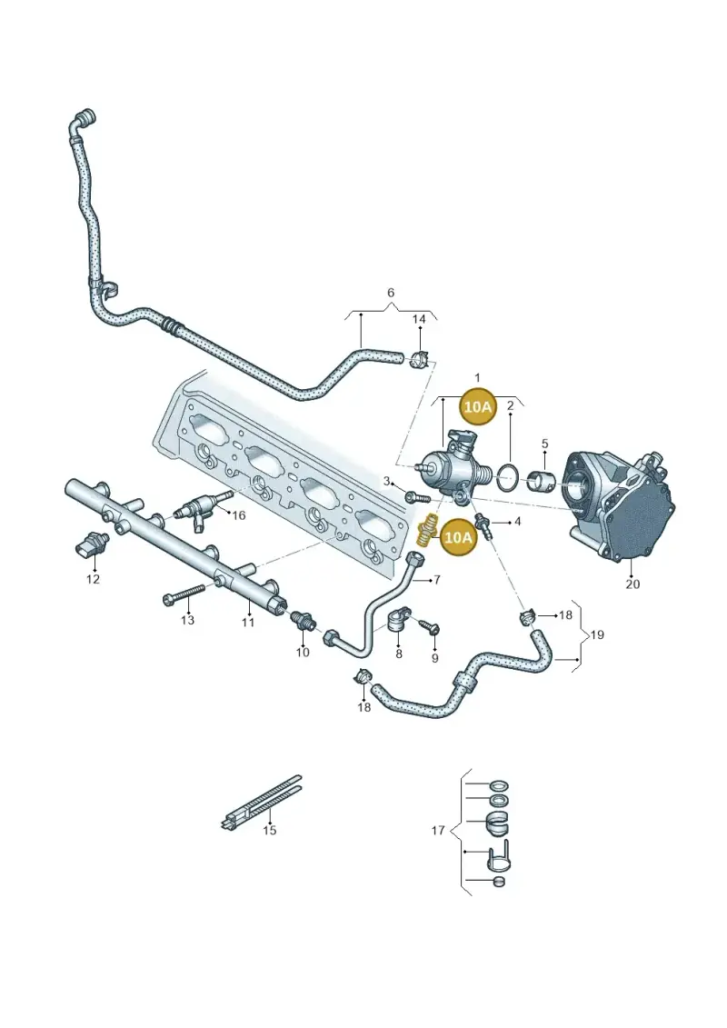 06J127065C — Volkswagen Arteon (2017-2023) diagram 746133550, position 10A