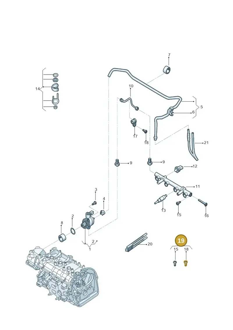 06J198212A — Volkswagen Beetle (2016-2019) diagram 789133250, position 19