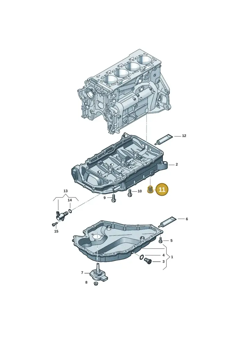 06K103035 — Volkswagen Passat estate (2023-) diagram 5h0103015, position 11
