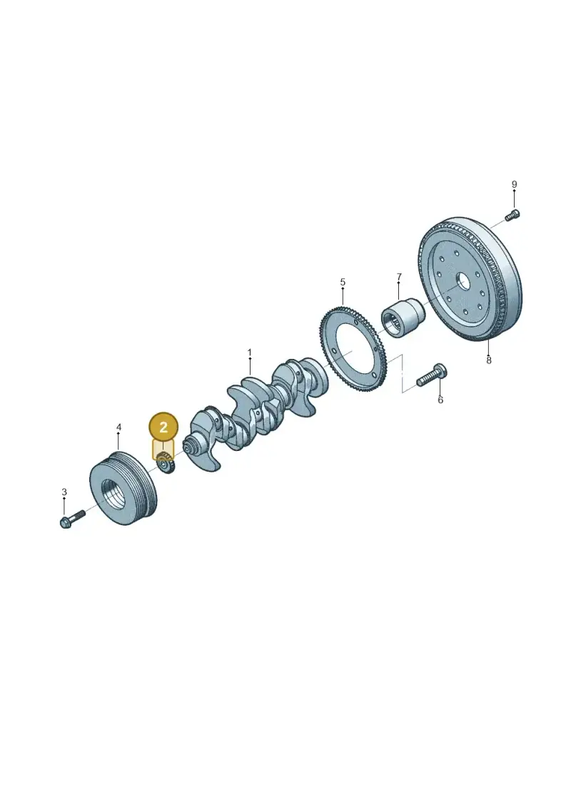 06K105209 — Volkswagen Tiguan 2.0 4Motion (2017-2024) diagram 431105932, position 2
