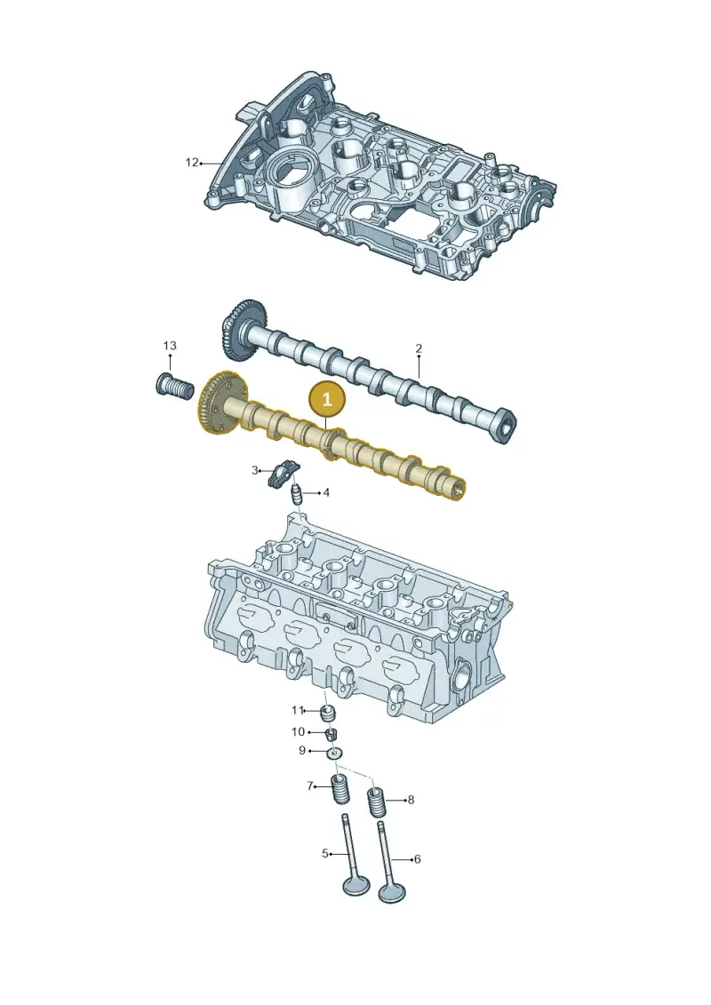 06K109021M — Volkswagen Tiguan 2.0 4Motion (2017-2024) diagram 691109050, position 1