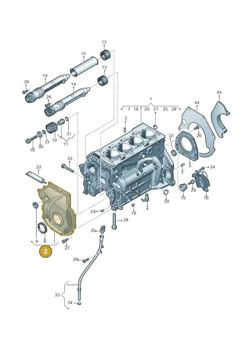 06K109210AF — Volkswagen Touareg (2017-2023) diagram 725103050, position 2