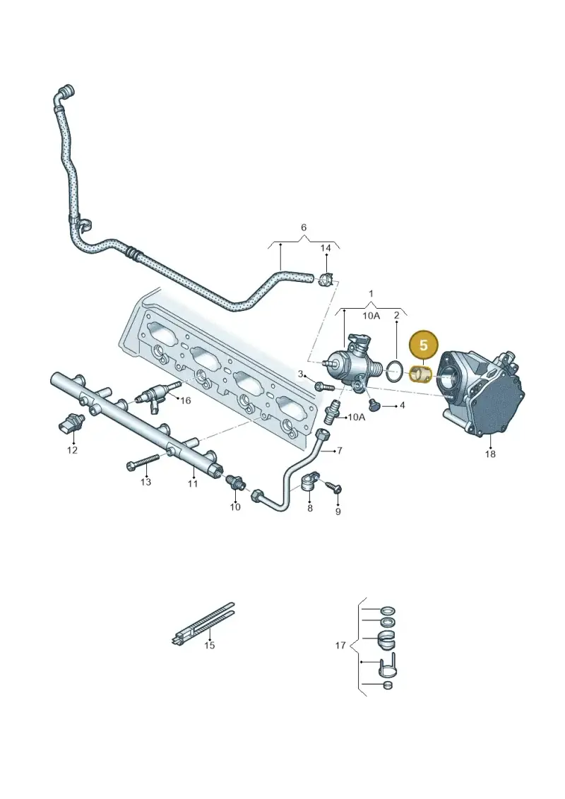 06K109311 — Volkswagen Golf 1.6 (2015-2019) diagram 781133600, position 5