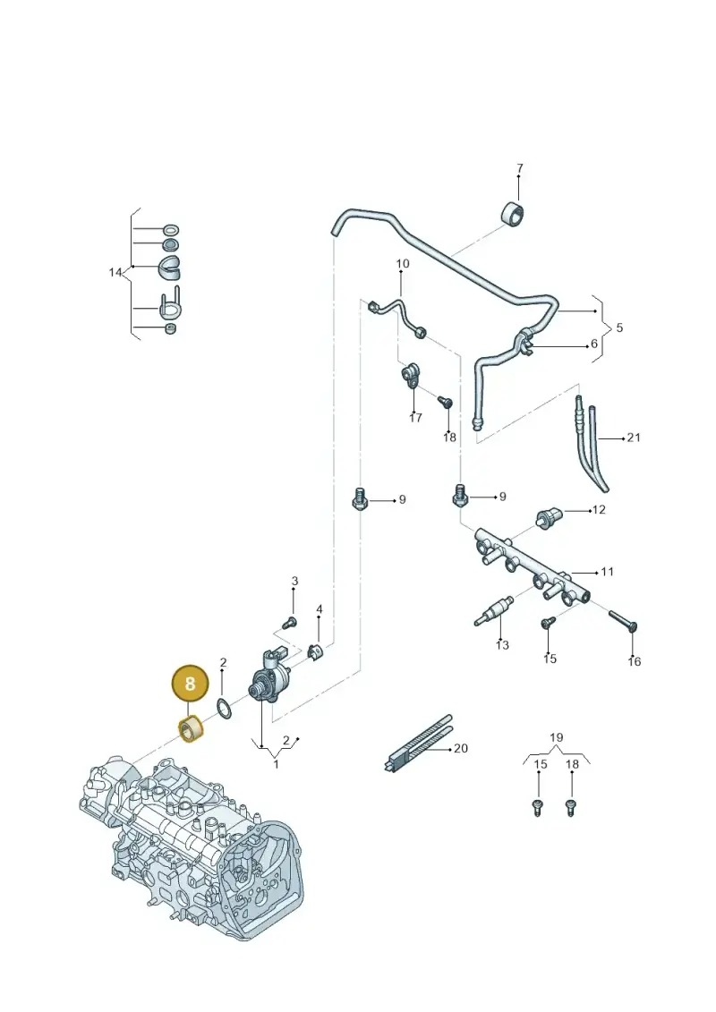 06K109311 — Volkswagen Beetle (2016-2019) diagram 789133250, position 8