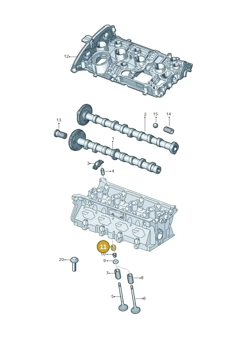 06K109675 — Volkswagen Atlas Cross Sport (2023-) diagram 849109090, position 11