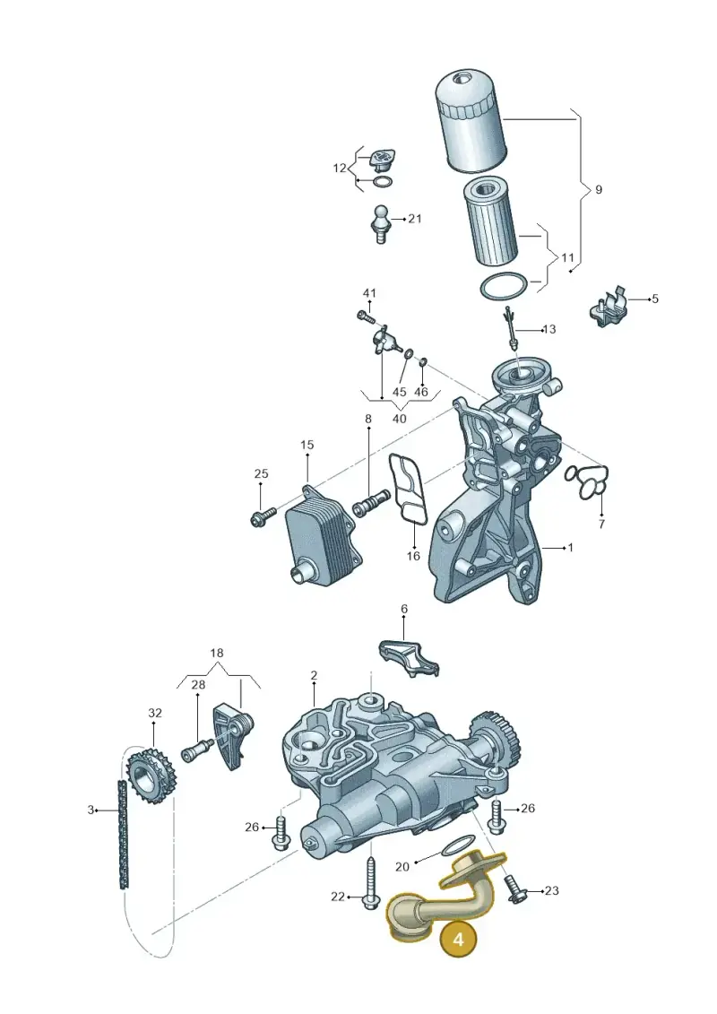 06K115251M — Volkswagen Beetle (2016-2019) diagram 827115100, position 4