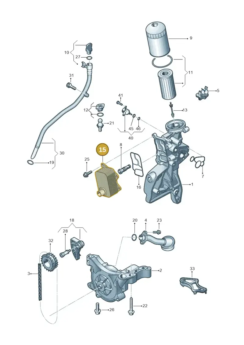06K117021K — Volkswagen Golf 1.6 (2015-2019) diagram 867115300, position 15