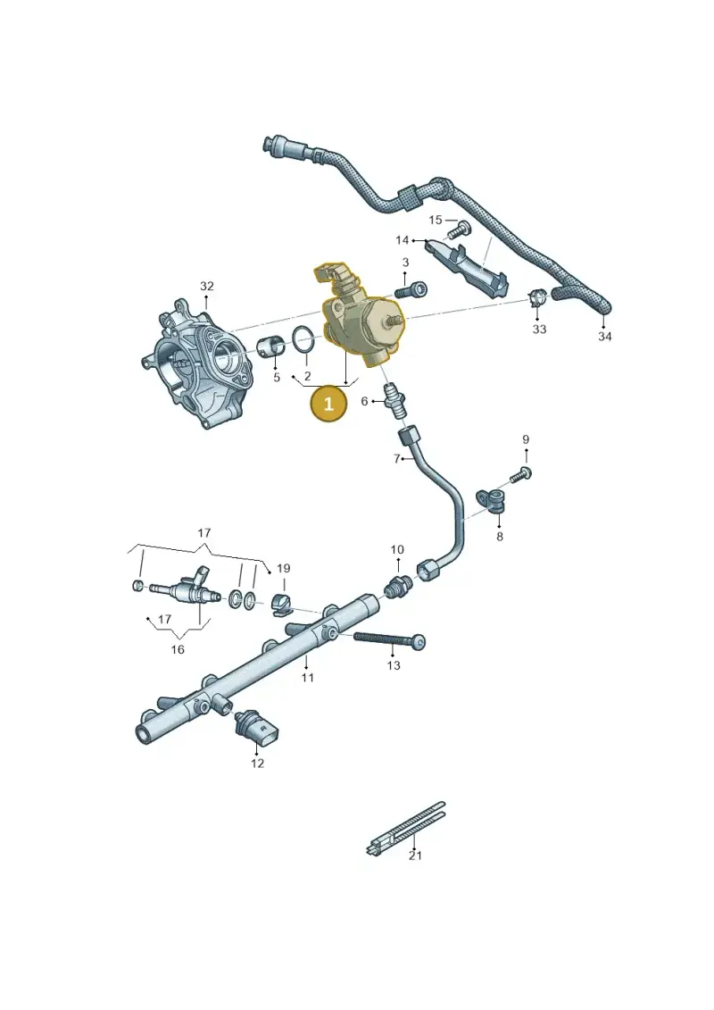 06K127028L — Audi Q8 (2018-2025) diagram 429133022, position 1
