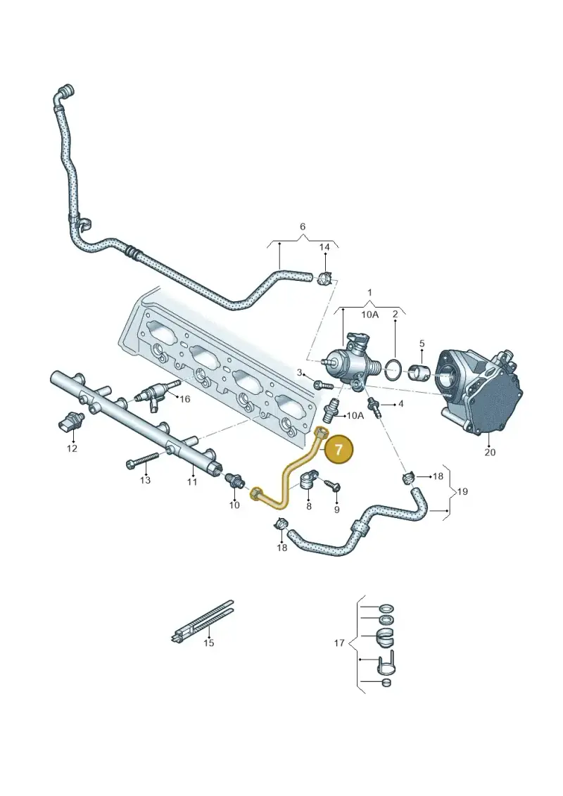 06K127501J — Volkswagen Golf 2.0 (2016-2020) diagram 746133550, position 7