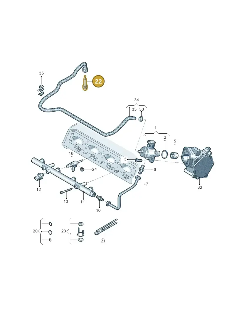 06K133184D — Volkswagen Tiguan (2024-) diagram 808133065, position 22