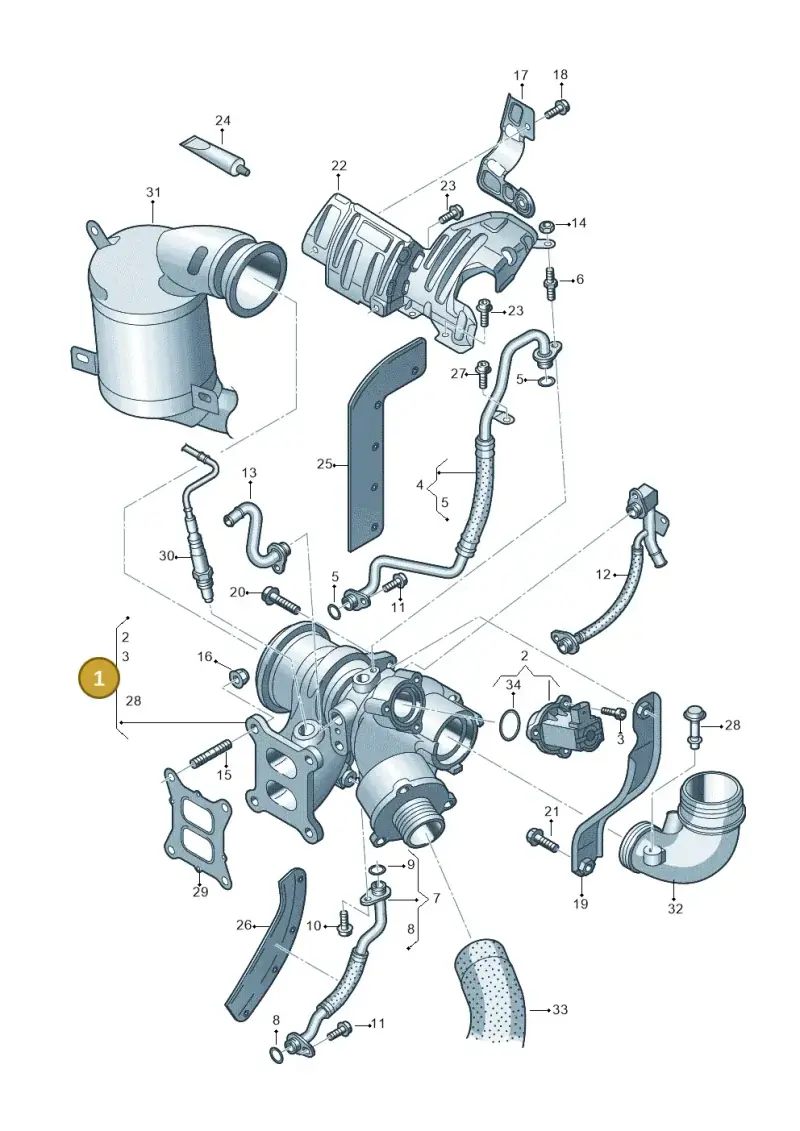 06K145874PX — SEAT Ateca (2016-) diagram 746145500, position 1
