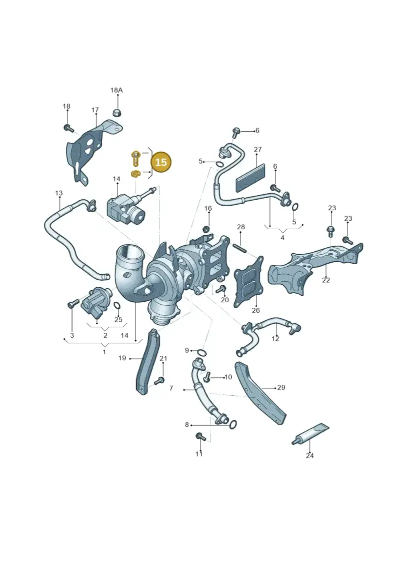06K198129 — Volkswagen Tiguan (2024-) diagram 644145061, position 15
