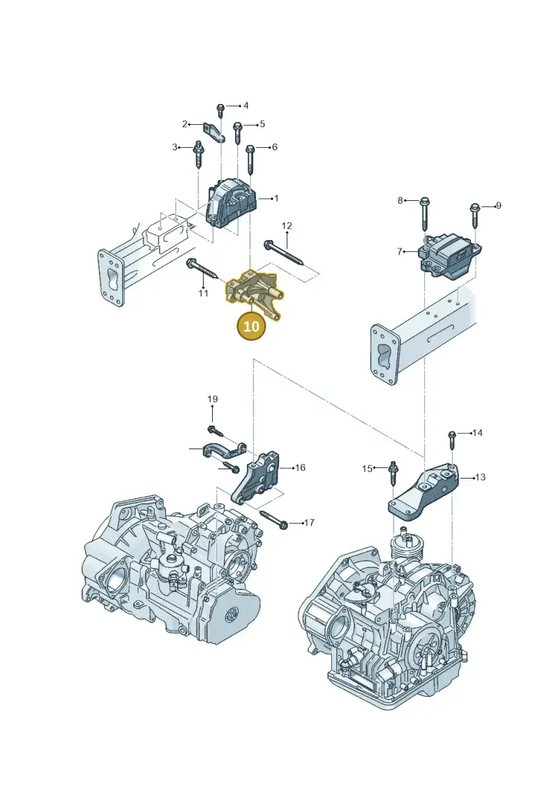 06K199207A — Volkswagen Beetle (2016-2019) diagram 801199270, position 10