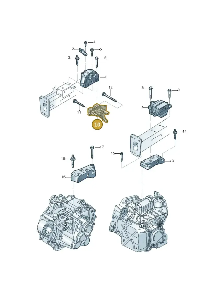 06K199207A — Volkswagen Beetle (2016-2019) diagram 801199410, position 10