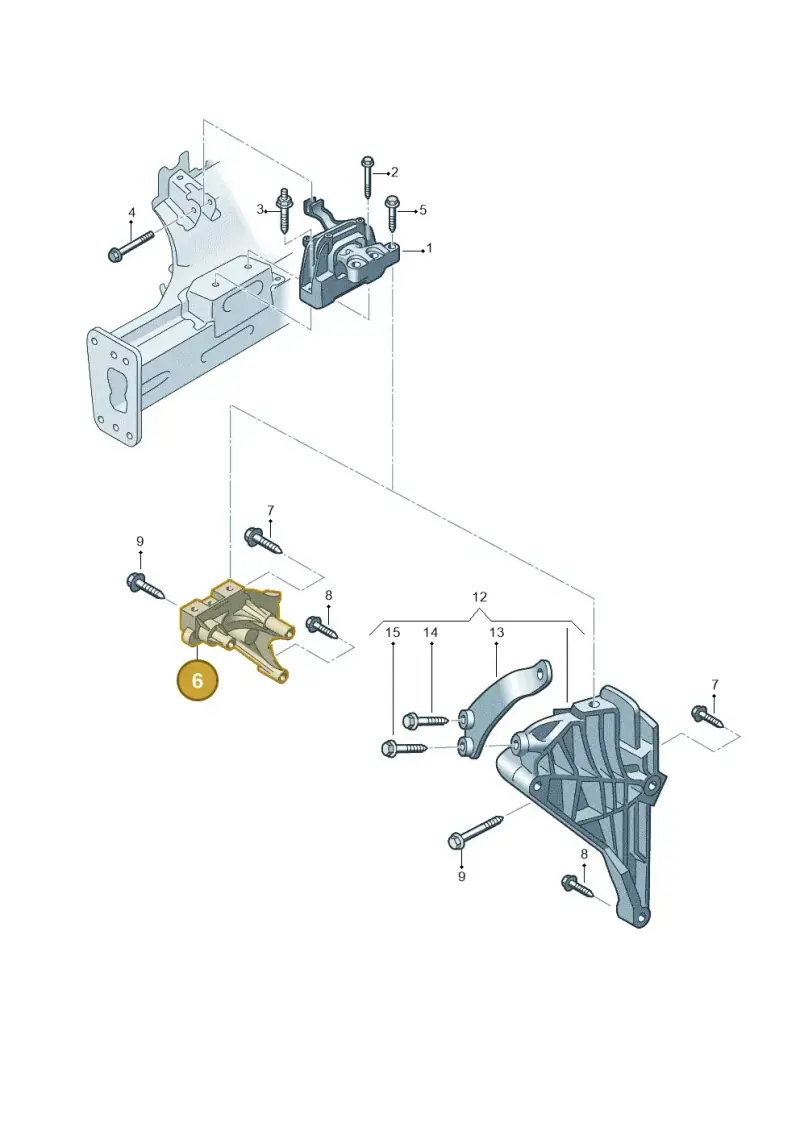 06K199207A — Volkswagen Tiguan 2.0 4Motion (2017-2024) diagram 833199110, position 6