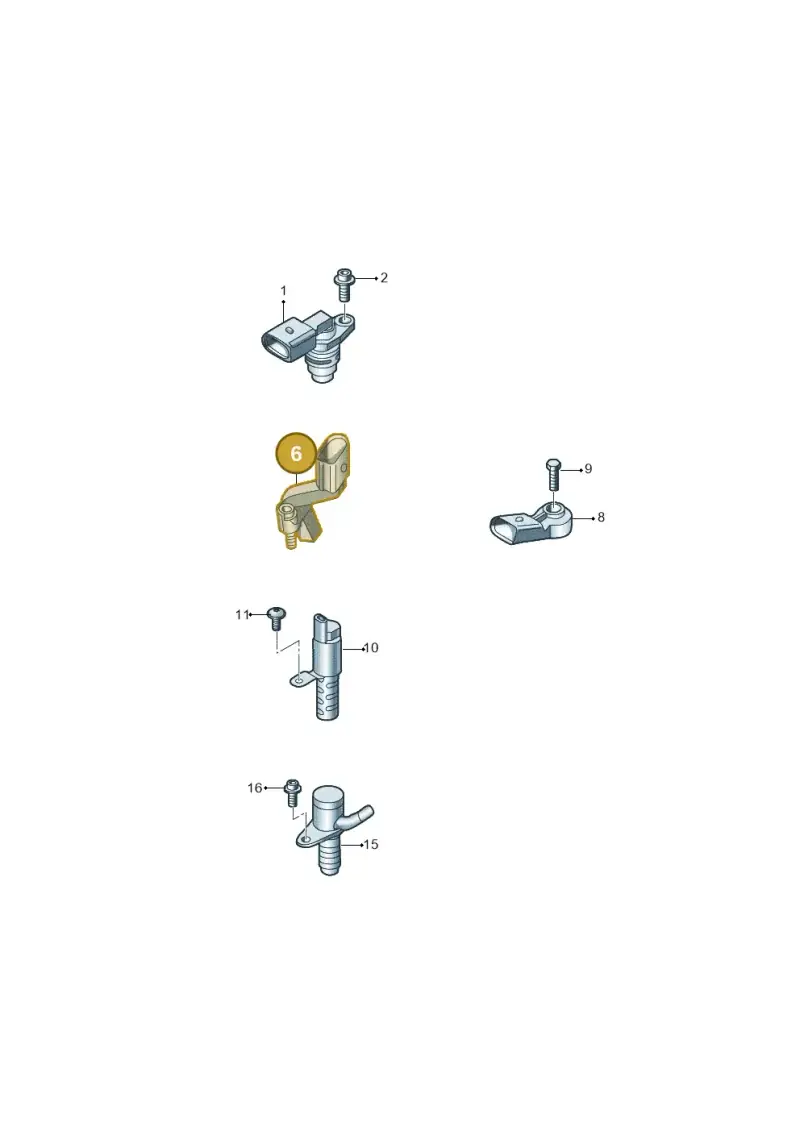 06K906433D — Volkswagen Magotan 2.0 (2024-) diagram 436906030, position 6