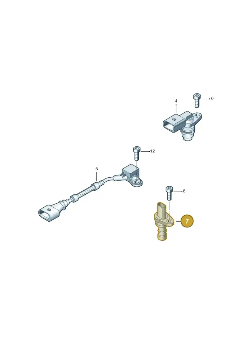 06K906433D — Volkswagen Tiguan (2024-) diagram 808906350, position 7