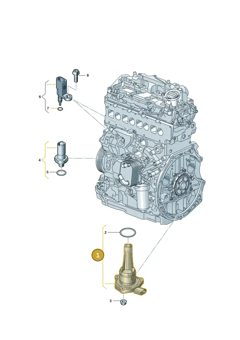 06K907660C — Volkswagen Passat estate (2023-) diagram 907660008, position 1