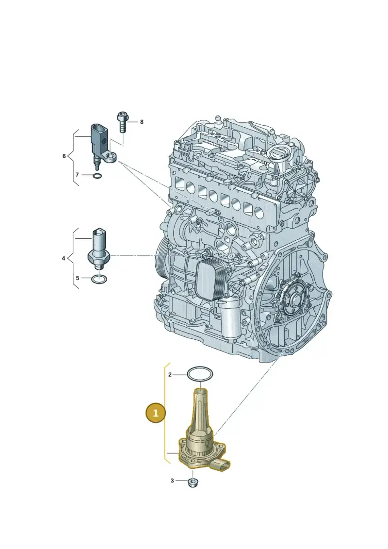 06K907660C — Volkswagen Caddy Maxi Kombi (2020-2024) diagram 907660009, position 1