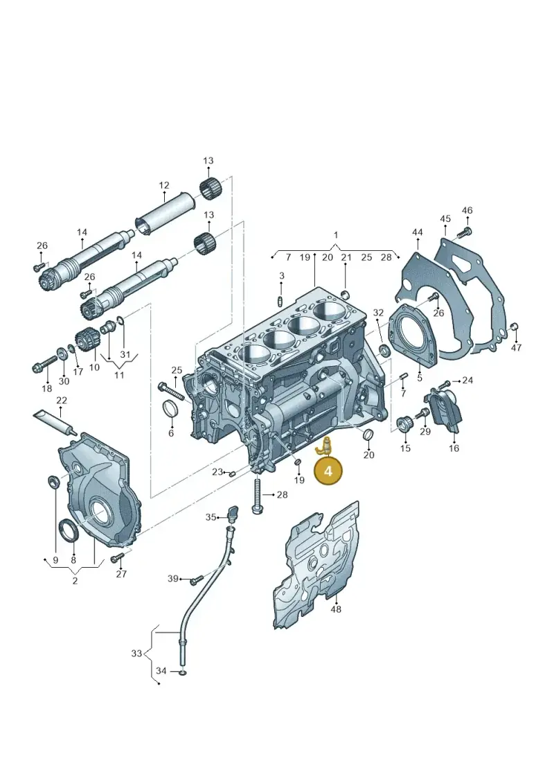 06L103154G — Volkswagen Passat estate (2023-) diagram 5h0103012, position 4