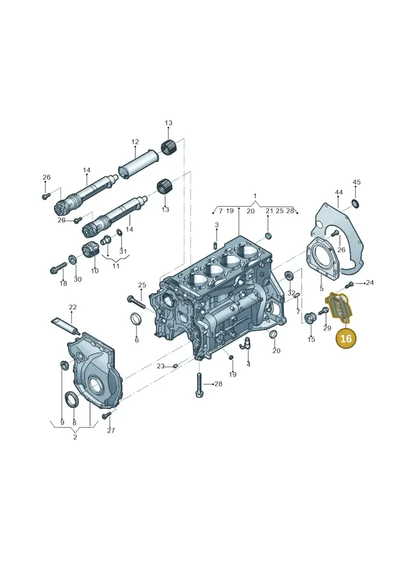 06L109121B — Volkswagen Tiguan 2.0 4Motion (2017-2024) diagram 431103019, position 16