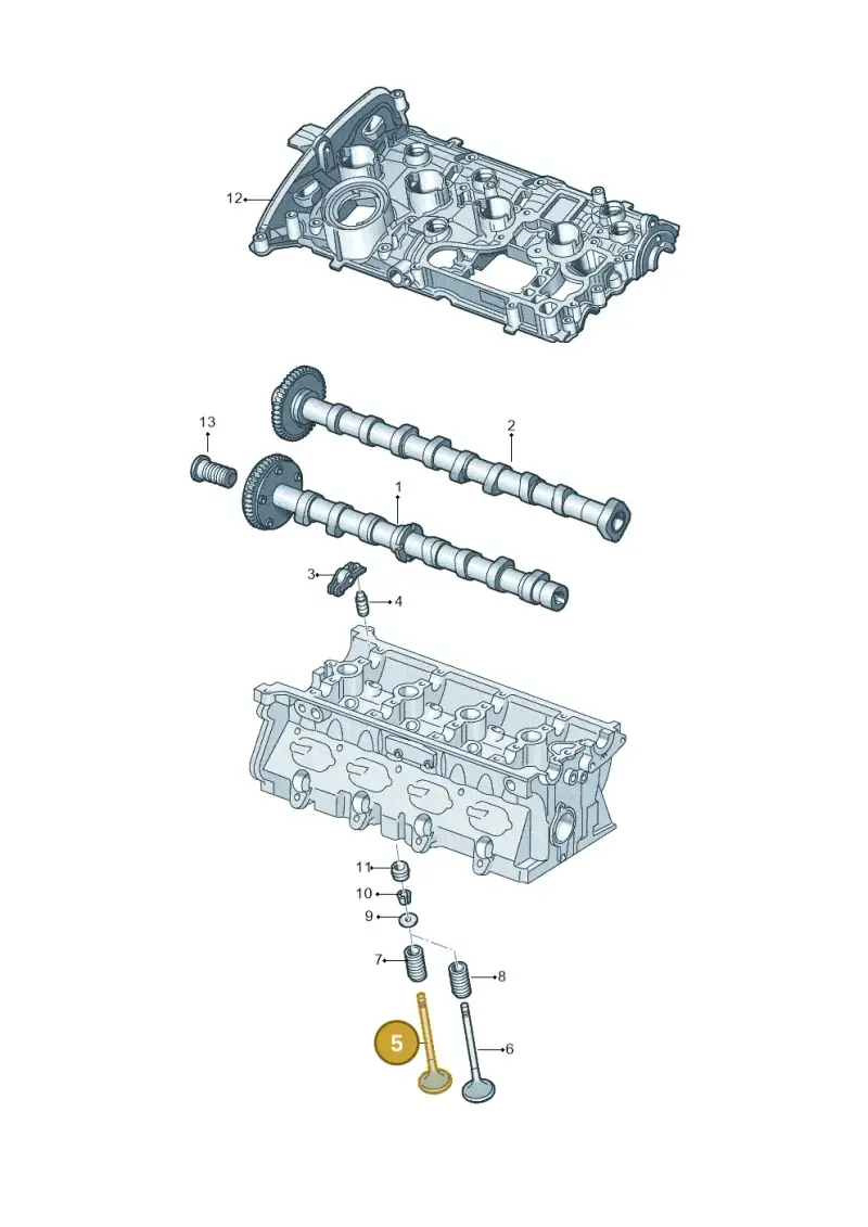 06L109601F — Volkswagen Tiguan 2.0 4Motion (2017-2024) diagram 691109050, position 5