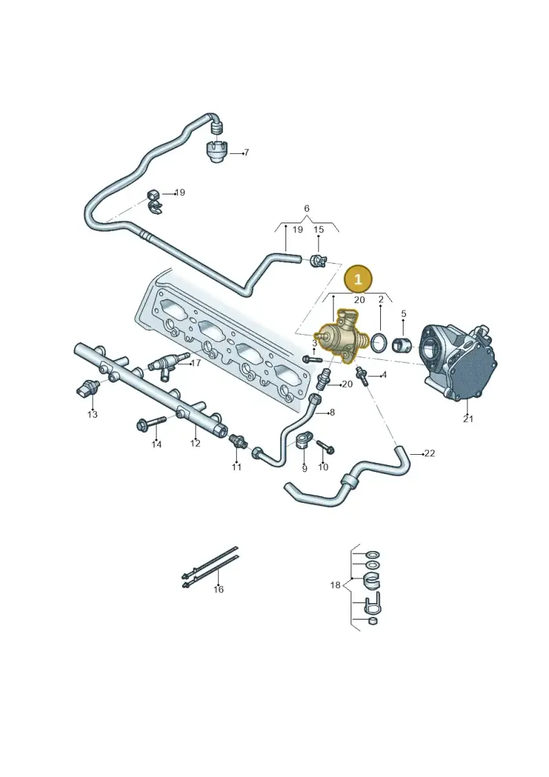 06L127025T — Volkswagen Tiguan 2.0 4Motion (2017-2024) diagram 833133620, position 1