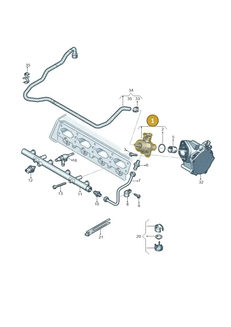 06L127027C — Volkswagen Tiguan 2.0 4Motion (2017-2024) diagram 745133220, position 1