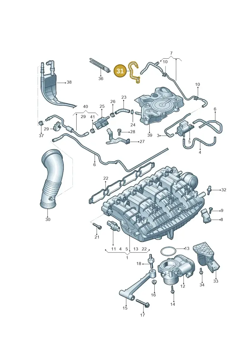 06L133054 — Volkswagen Tiguan (2024-) diagram 644133031, position 31