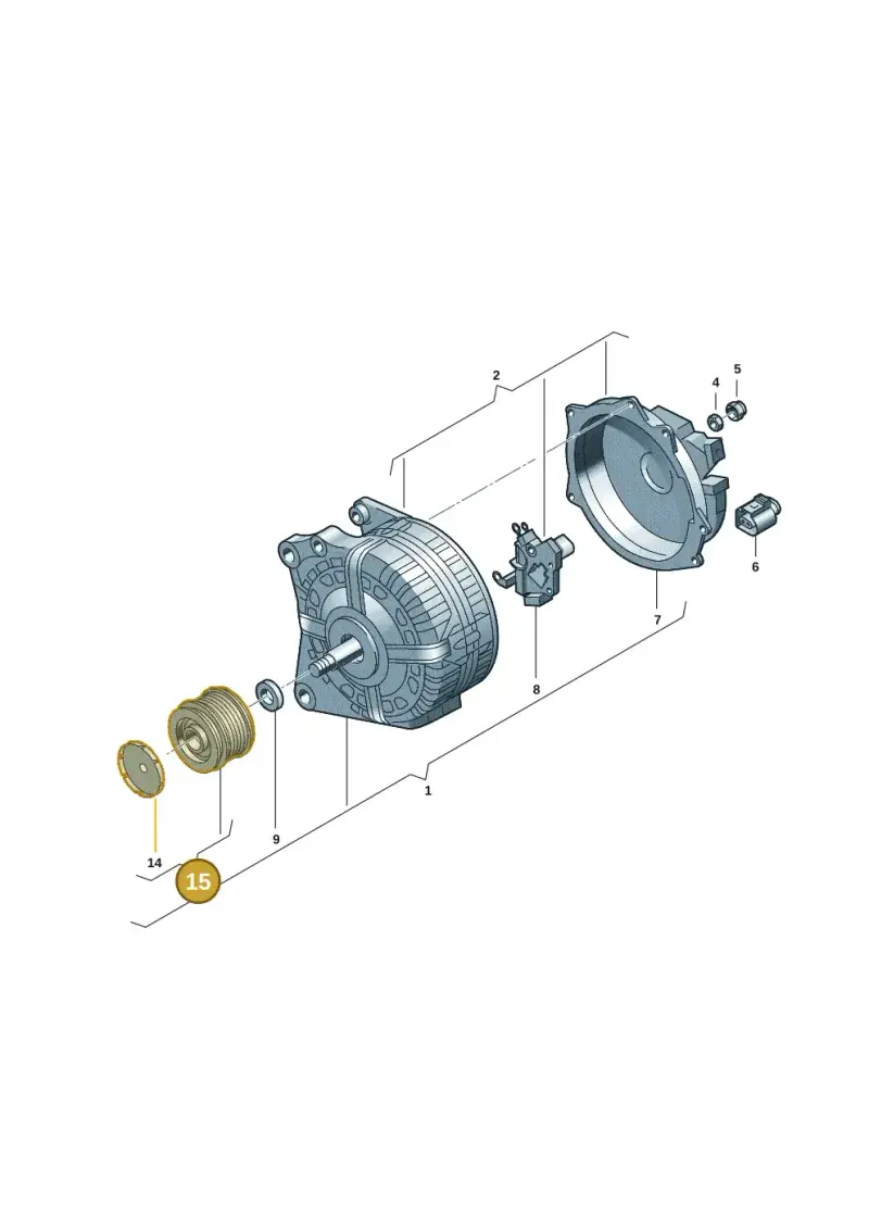 06L903219C — Volkswagen Tiguan 2.0 4Motion (2017-2024) diagram 2gm903000, position 15