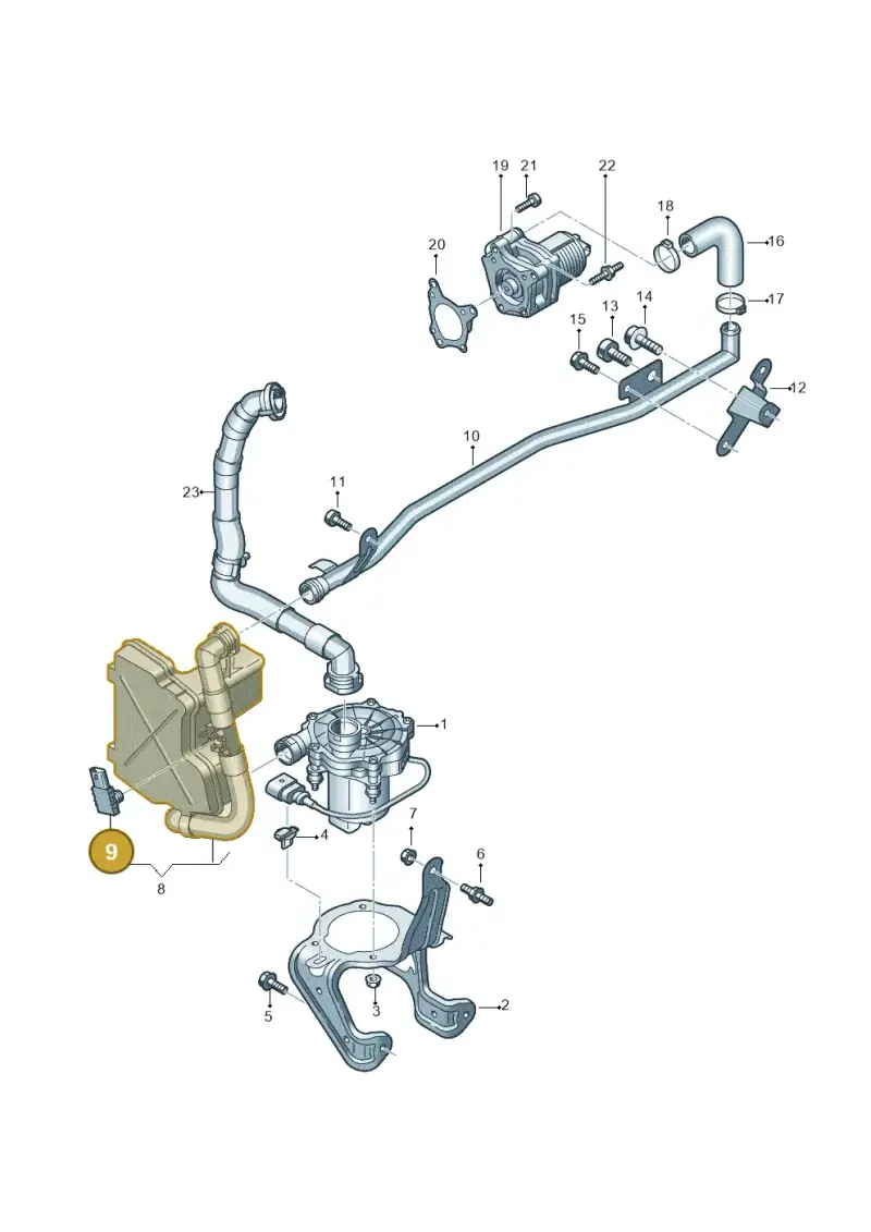 06L906052A — Volkswagen Touareg (2017-2023) diagram 429131700, position 9