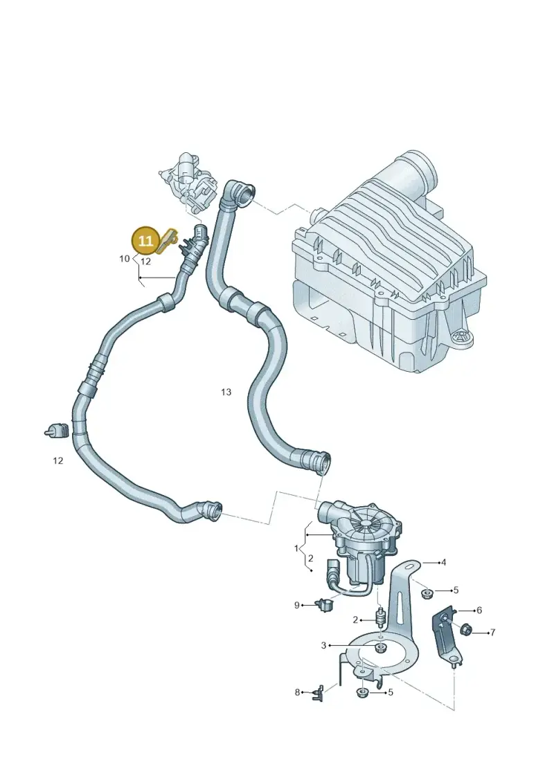 06L906052A — Volkswagen Golf 2.0 BlueMotion (2019-2024) diagram 596131100, position 11