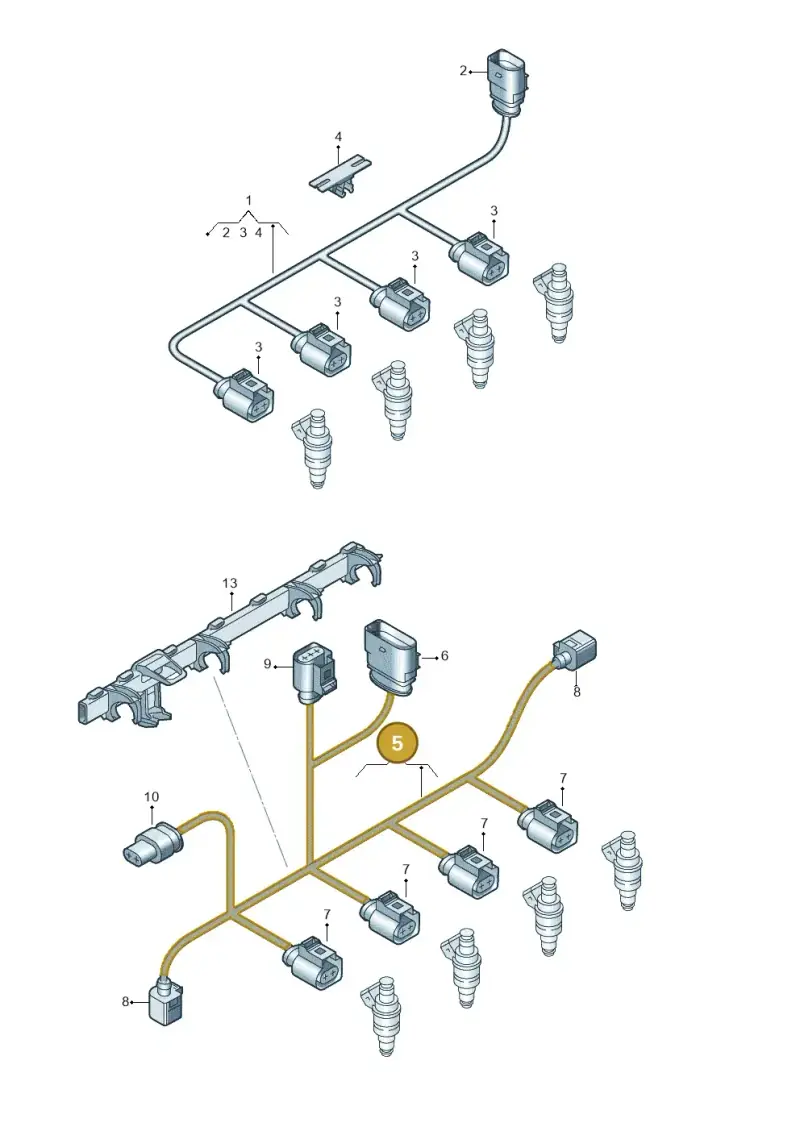 06L971627AA — Volkswagen Touareg (2017-2023) diagram 859971040, position 5
