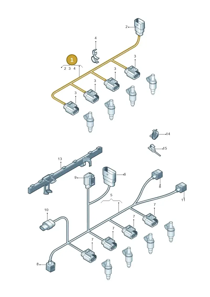 06L971627M — Volkswagen Teramont X (2019-2021) diagram 809971170, position 1
