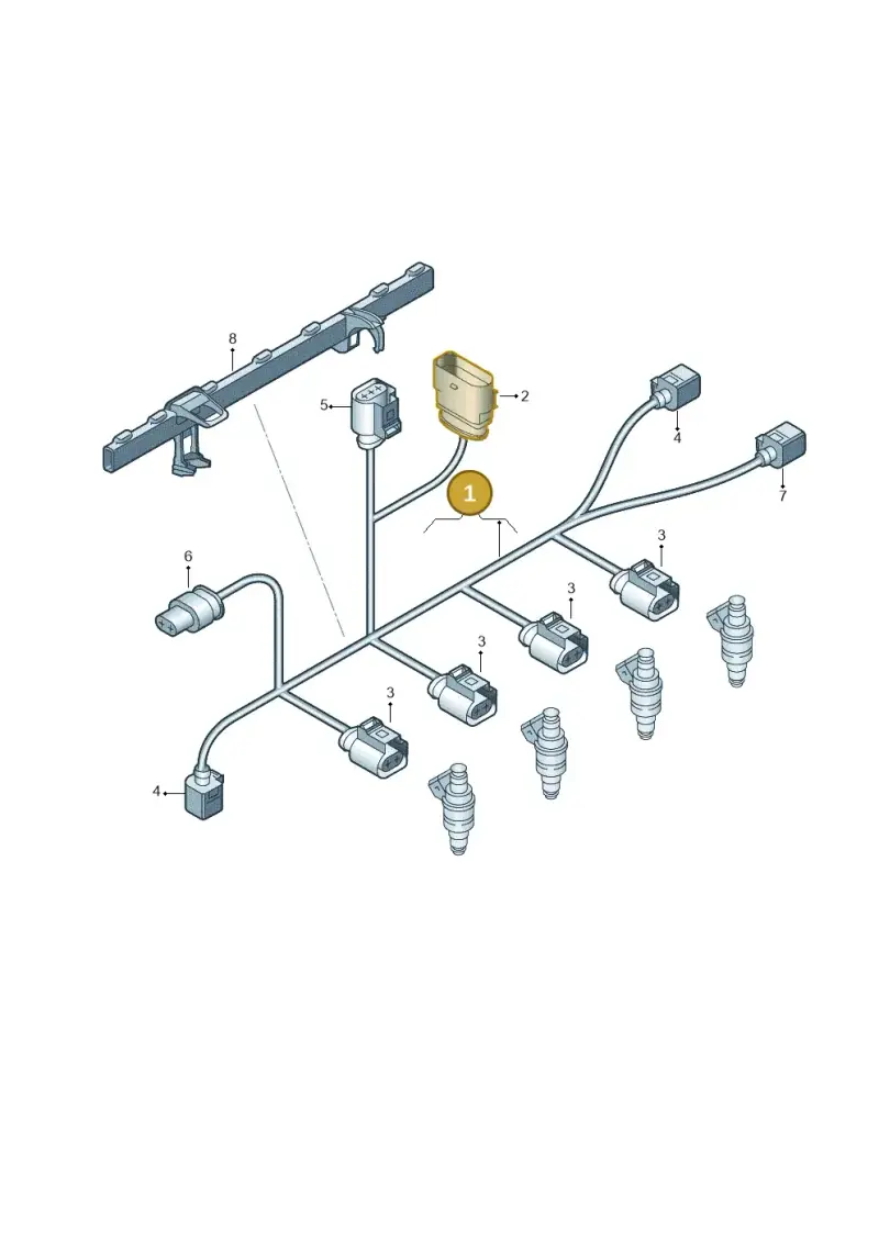 06L971627M — Volkswagen Tiguan 2.0 (2023-) diagram 597971200, position 1