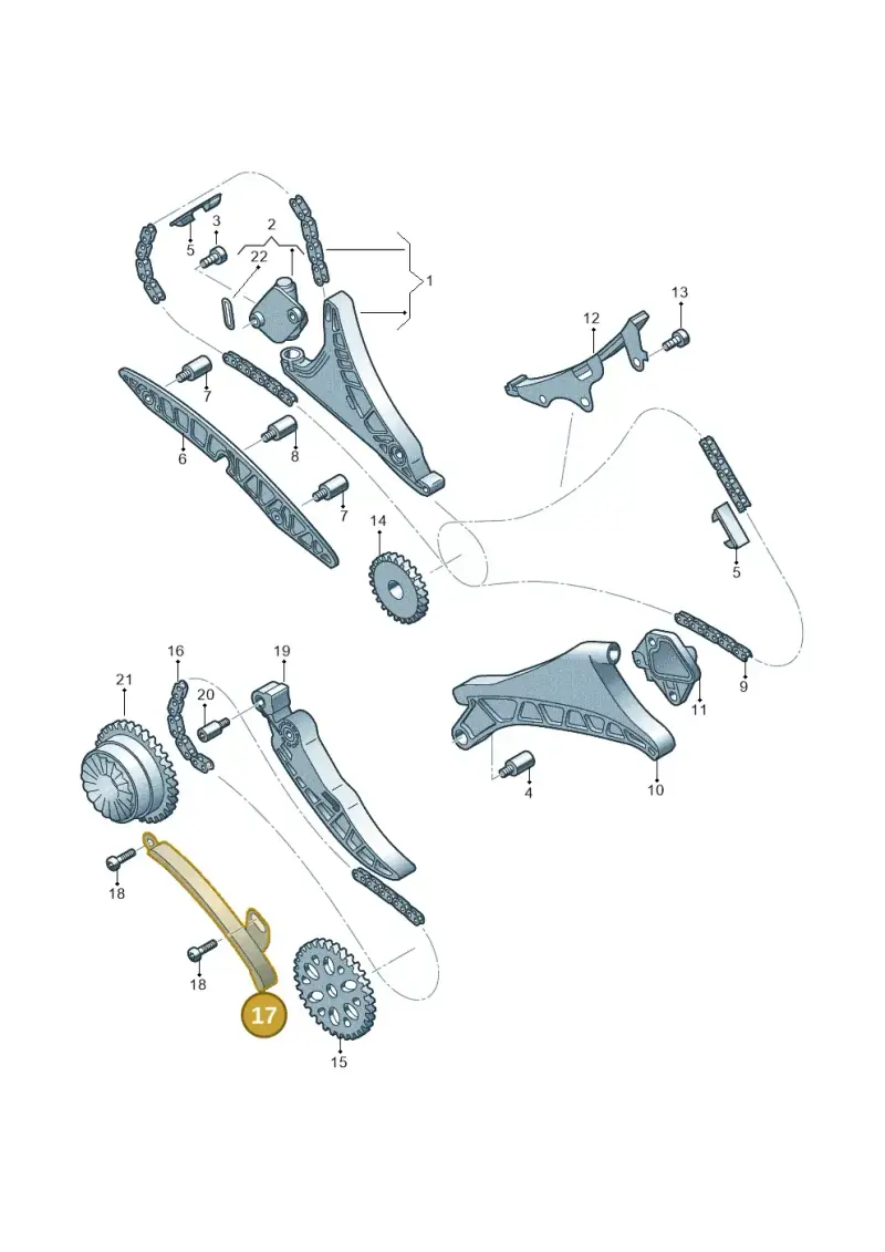 06M109469K — Volkswagen Touareg (2017-2023) diagram 849109350, position 17