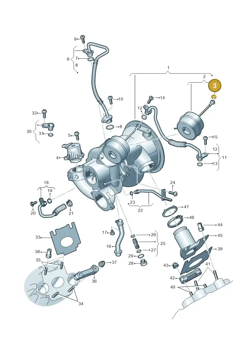 06M145635 — Volkswagen Touareg (2017-2023) diagram 439145000, position 3