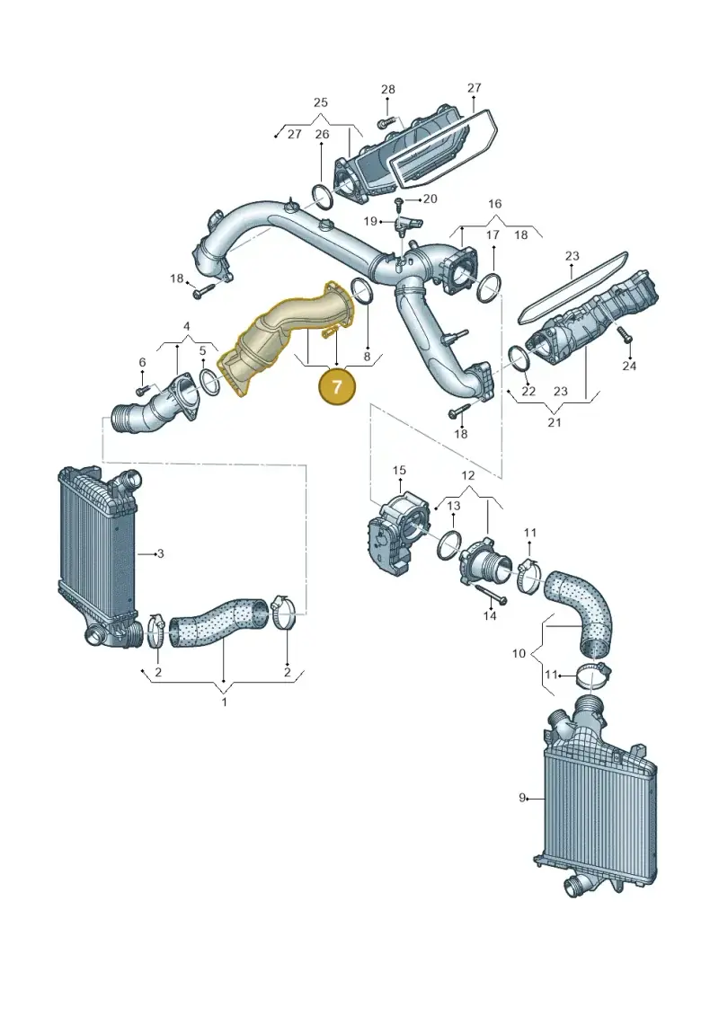 06M145673DA — Volkswagen Touareg (2017-2023) diagram 439145020, position 7