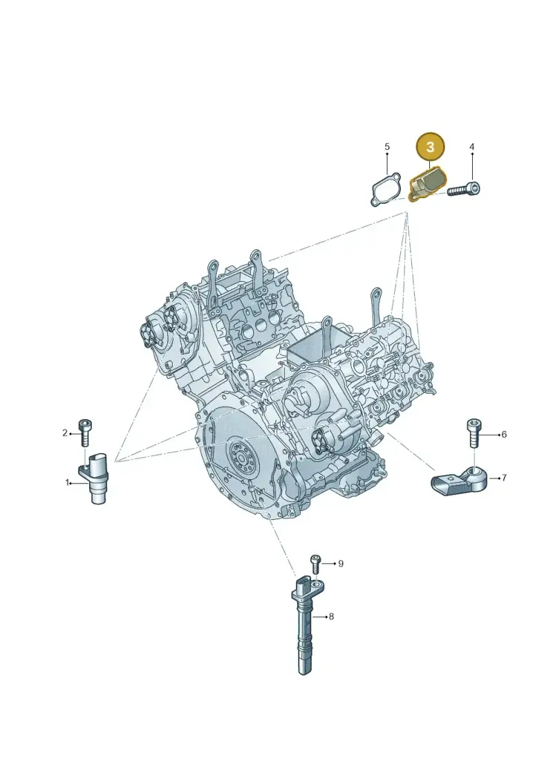 06M906048F — Volkswagen Touareg (2017-2023) diagram 439906040, position 3