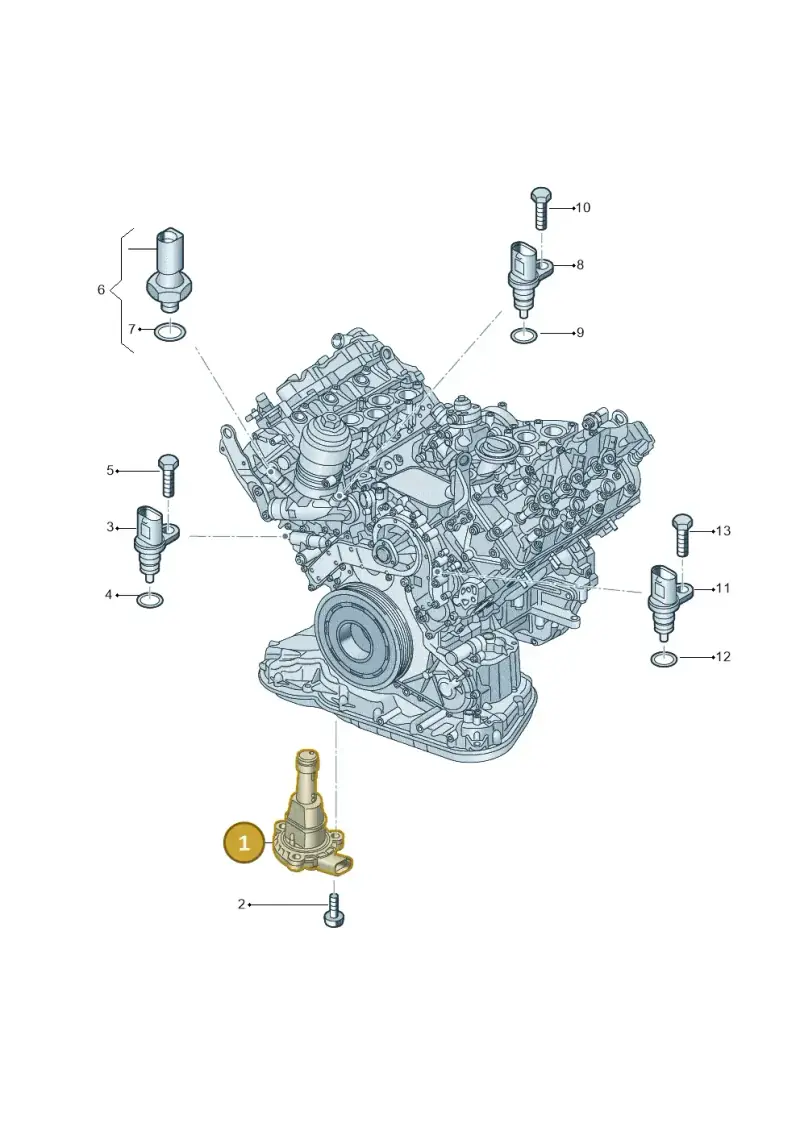 06M907637B — Volkswagen Touareg (2017-2023) diagram 439919060, position 1