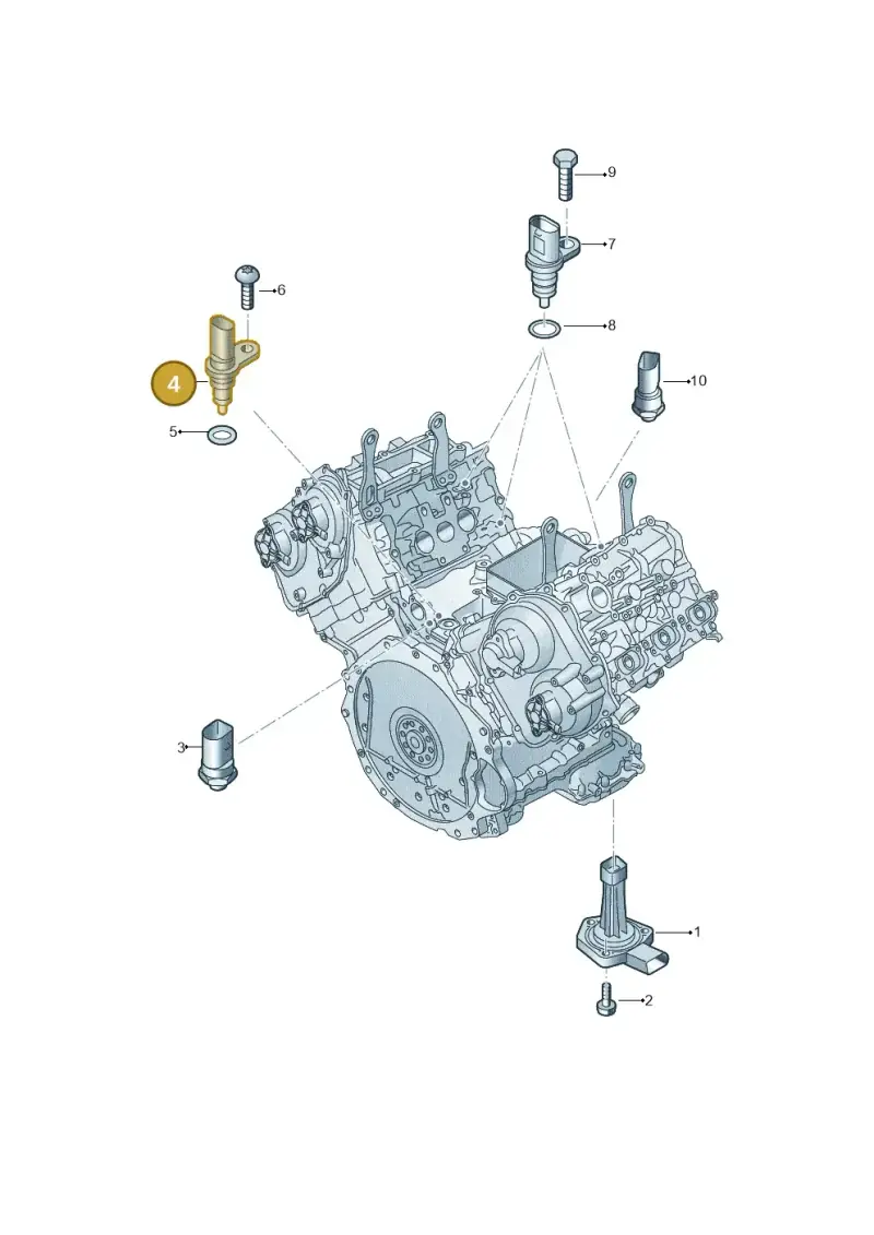 06M919501 — Volkswagen Touareg (2017-2023) diagram 439919050, position 4