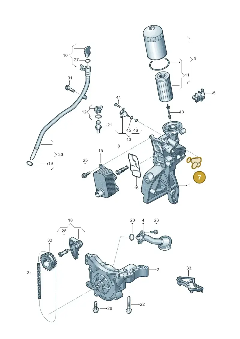 06N115441 — Volkswagen Beetle (2016-2019) diagram 725115050, position 7